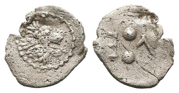 Sicily, Leontini, c. 466-460 BC. AR Hexas or Dionkion (6 mm, 0.12 g).