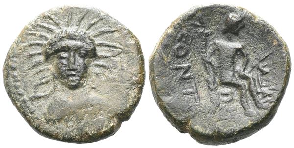 Sicily, Leontinoi, c. 2nd century BC. Æ (22 mm, 10.46 g).