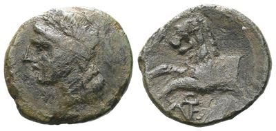 Sicily, Leontinoi, After 210 Bc. Æ (14 MM, 1.72 G).