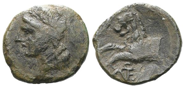 Sicily, Leontinoi, after 210 BC. Æ (14 mm, 1.72 g).