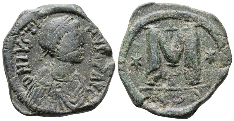 Justin i (518-527). Æ 40 Nummi (31mm, 17.22g).