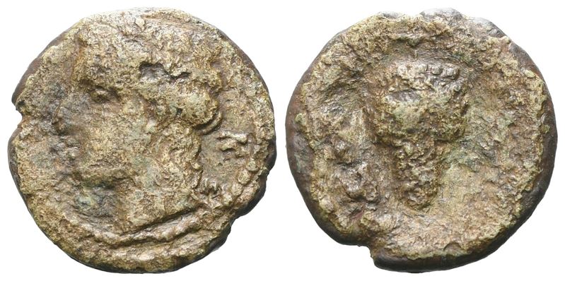 Sicily, Tauromenion, C. 305-289 Bc. Æ Hexas (15 MM, 2.03 G).