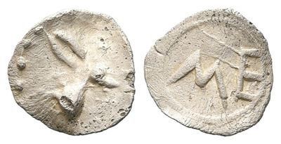 Sicily, Messana, C. 480-460 Bc. Ar Hexas (7 MM, 0.12 G).