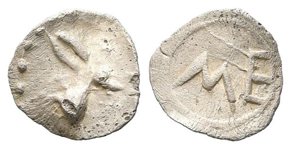 Sicily, Messana, c. 480-460 BC. AR Hexas (7 mm, 0.12 g).