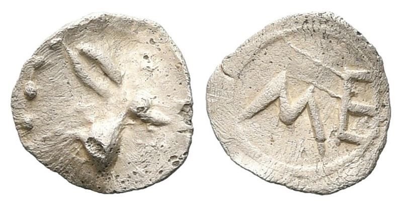 Sicily, Messana, C. 480-460 Bc. Ar Hexas (7 MM, 0.12 G).