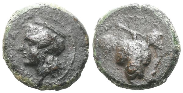 Sicily, Tauromenion, early 3rd century BC. Æ Hexas (16 mm, 4.80 g).