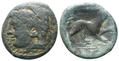 Sicily, Messana, 278-276 Bc. Æ (19 MM, 5.83 G).