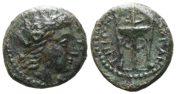 Sicily, Morgantina, c. 339/8-317 BC. Æ Hexas (15 mm, 2.99 g).