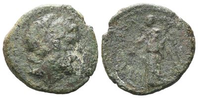 Sicily, Morgantina. The Hispani, Late 2nd - Early 1st Century Bc. Æ (15 MM, 2.71 G).