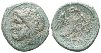 Sicily, Morgantina. The Hispani, Early 2nd Century Bc. Æ (18 MM, 3.62 G).