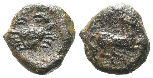 Sicily, Motya, c. 400-397 BC. Æ (9 mm, 1.05 g).