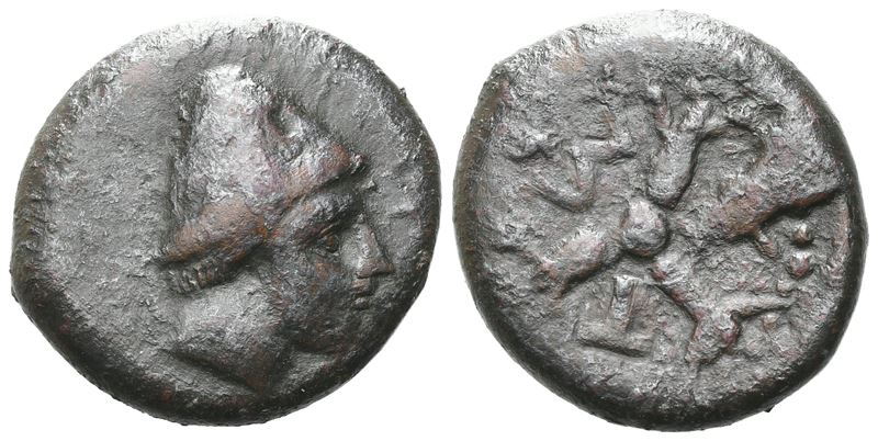 Sicily, Mytistratos, C. 340-330 Bc. Æ Hexas (18 MM, 6.53 G).
