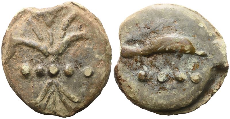 Anonymous, Triens, c. 280 BC; Æ (96 g; 50,6 mm; 12h)