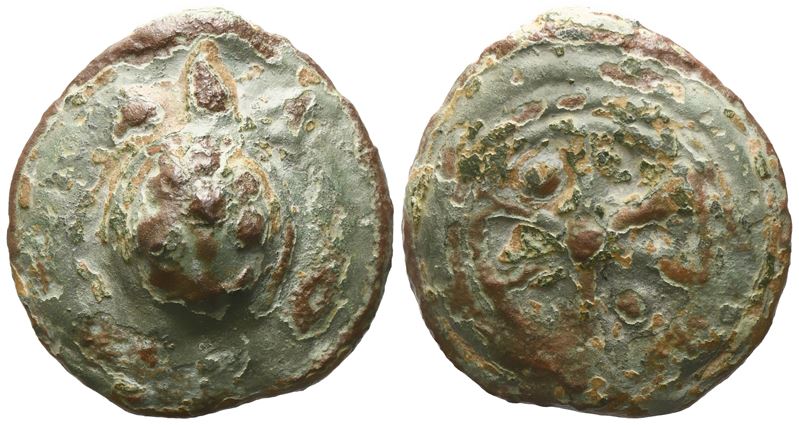 Anonymous, Sextans, c. 230 BC; Æ (33,5 g; 31,7 mm; 12 h)