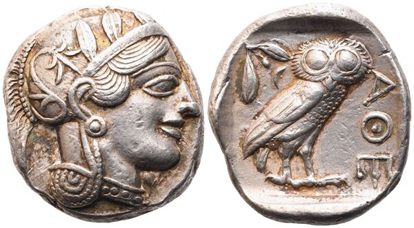 Attica, Athens, Tetradrachm, c. 440-404 BC; AR (17,14 g; 25 mm; 6 h)