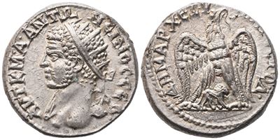 Caracalla, Tetradramma (Tetradrachm) di Hierapolis (Siria), testa radiata