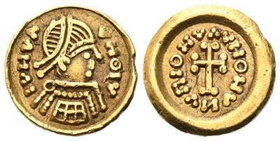 Pseudo-Impero, Tremissis (coniatura pseudo-imperiale), Ducato della Tuscia, Re incerto (c. 620–69...