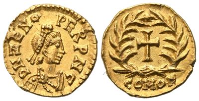 Odovacar, Tremissis in nome dell’Imperatore Zenone, Milano, 476–491 (circa)