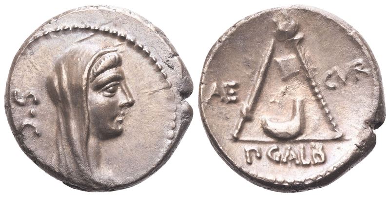 P. Sulpicius Galba, Denarius, Rome, 69 BC; AR (4,11 g; 17 mm; 5 h)