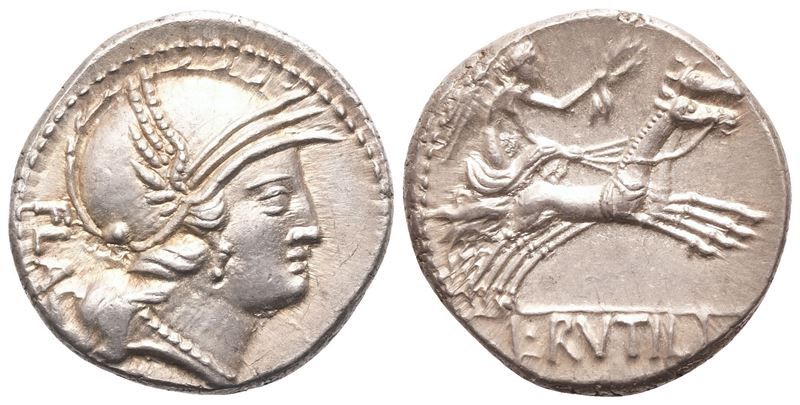 Rutilius Flaccus, Denarius, Rome, 77 BC; AR (3,98 g; 17,5 mm; 6 h)