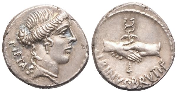 D. Iunius Brutus Albinus, Denarius, Rome, 48 BC; AR (3,87 g; 17,8 mm; 9 h)
