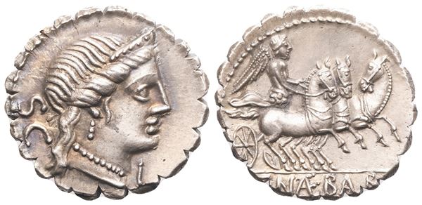 C. Naevius Balbus, Denarius serratus, 79 BC; AR (4,02 g; 18 mm; 5 h)