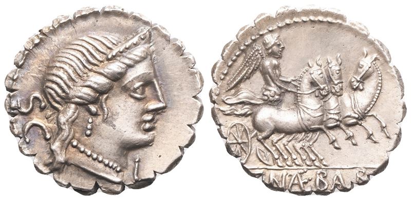 C. Naevius Balbus, Denarius serratus, 79 BC; AR (4,02 g; 18 mm; 5 h)