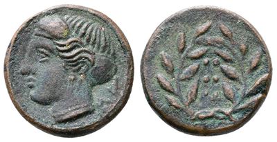 Sicily, Himera, C. 420-407 Bc. Replica Of Æ Hemilitron (16mm, 2.06g).