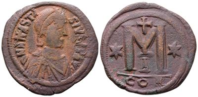 Anastasius i (491-518). Æ 40 Nummi (37mm, 16.69g).