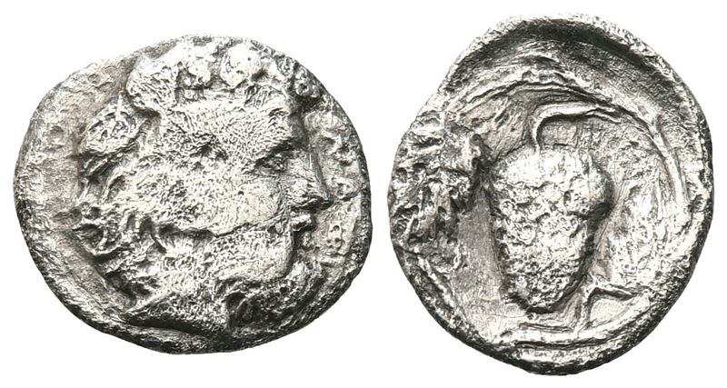 Sicily, Naxos, C. 415-403 Bc. Ar Litra (10 MM, 0.67 G).