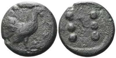 Sicily, Panormos As Ziz, C. 415-405 Bc. Æ Hemilitron Or Hexonkion (26 MM, 16.83 G).
