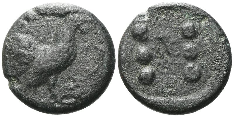 Sicily, Panormos As Ziz, C. 415-405 Bc. Æ Hemilitron Or Hexonkion (26 MM, 16.83 G).