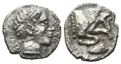 Sicily, Panormos As Ziz, C. 412/410-400 Bc. Ar Litra (10 MM, 0.72 G).