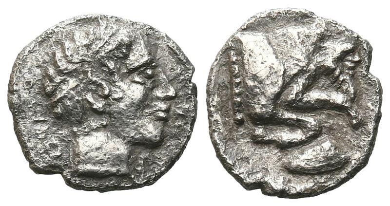 Sicily, Panormos As Ziz, C. 412/410-400 Bc. Ar Litra (10 MM, 0.72 G).