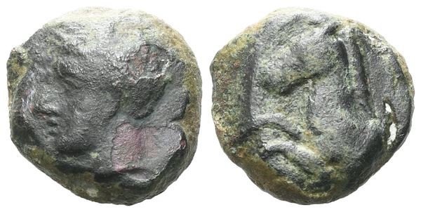 Sicily, Soloi, c. 4th-3rd century BC. Æ (13 mm, 3.75 g).