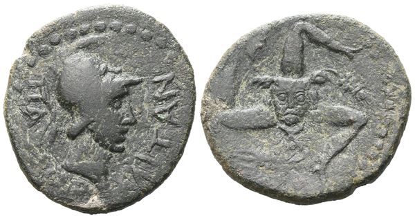 Sicily, Panormos, late 3rd-2nd century BC. Æ (25 mm, 8.28 g).  - Auction GREEK & ROMAN PROVINCIAL COINS AND NUMISMATIC LITERATURE Including a wide selection of Alexandrian Coins from the Dattari Collection - Bertolami Fine Art - Prague