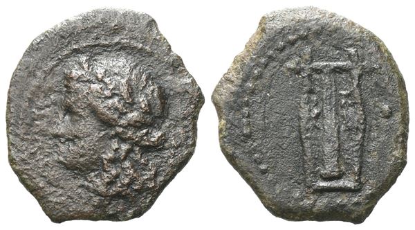 Sicily, Panormos(?), c. 3rd-2nd century BC. Æ (15 mm, 1.82 g).  - Auction GREEK & ROMAN PROVINCIAL COINS AND NUMISMATIC LITERATURE Including a wide selection of Alexandrian Coins from the Dattari Collection - Bertolami Fine Art - Prague