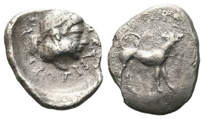 Sicily, Segesta, C. 465/460-455/450 Bc. Ar Litra (10 MM, 0.62 G).