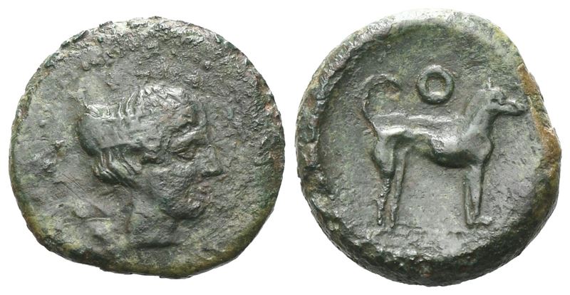 Sicily, Segesta, C. 415-410 Bc. Æ Onkia (13 MM, 1.98 G).