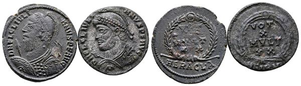 Julian II (360-363). Lot of 2 Æ coins  - Auction Greek, Roman and Byzantine Coins	 - Bertolami Fine Art - Prague