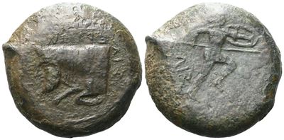 Sicily, Sileraioi, C. 340-330 Bc. Æ Litra (29 MM, 33.46 G).
