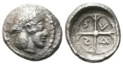 Sicily, Syracuse, C. 470 Bc. Ar Obol (11mm, 0.66g).