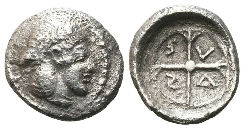 Sicily, Syracuse, C. 470 Bc. Ar Obol (11mm, 0.66g).