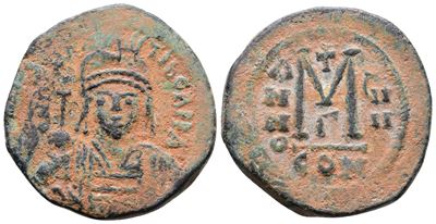 Maurice Tiberius (582-602). Æ 40 Nummi (30mm, 12.09g).
