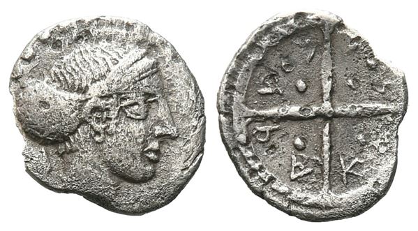 Sicily, Syracuse, c. 420-415 BC. AR Hemilitron (9 mm, 0.35 g).