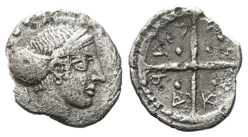 Sicily, Syracuse, C. 420-415 Bc. Ar Hemilitron (9 MM, 0.35 G).