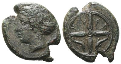 Sicily, Syracuse, C. 415-405 Bc. Æ Hemilitron (16 MM, 3.98 G).