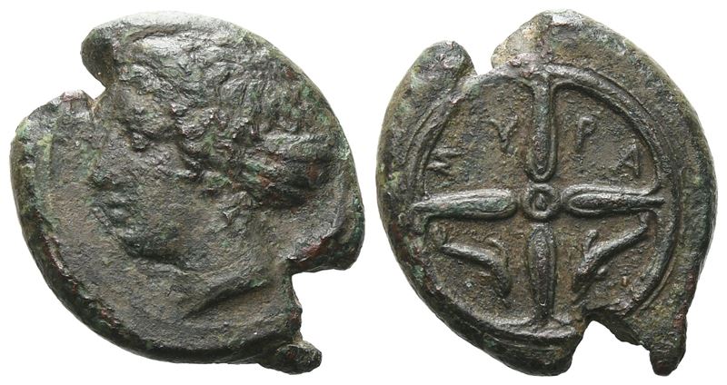 Sicily, Syracuse, C. 415-405 Bc. Æ Hemilitron (16 MM, 3.98 G).