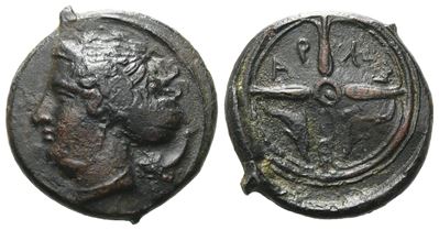Sicily, Syracuse, C. 415-405 Bc. Æ Hemilitron (15 MM, 3.00 G).