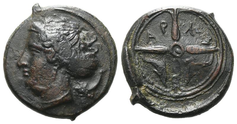 Sicily, Syracuse, C. 415-405 Bc. Æ Hemilitron (15 MM, 3.00 G).